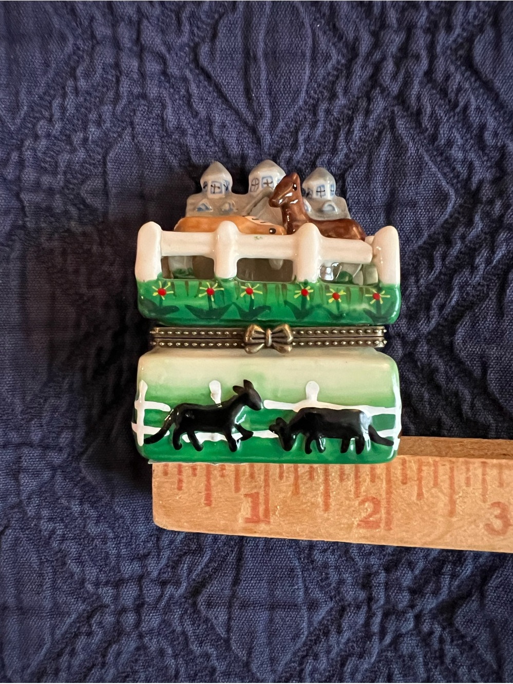 🐎 Ceramic Trinket Box Horse-racing Theme